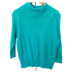 ☄️Lowest💲⚠️ Green cowl neck Loft Sweater